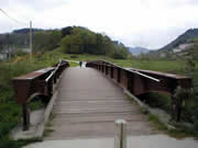 corten steel footbridge in Tolosa (Spain)