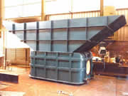Construction of a rectangular pulping machine made of INOX316
